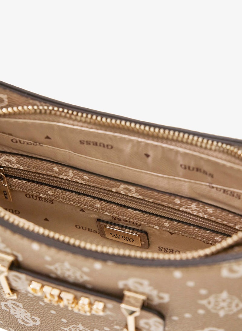 GUESS Carrie Logo Top Zip Shoulder Bag - Image 4